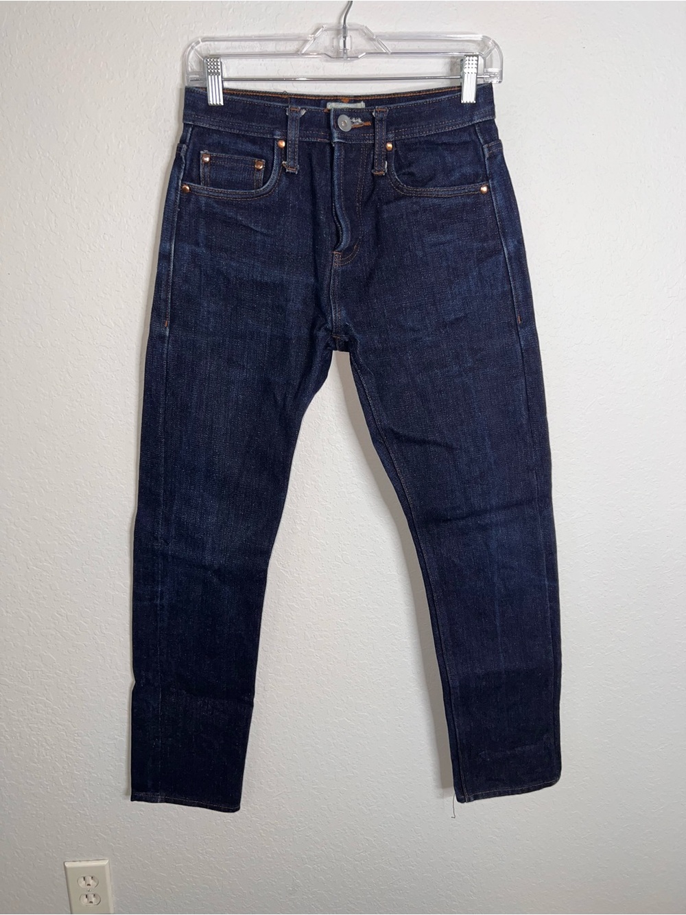 The Unbranded Brand Selvedge Jeans Darkwash Skinny Men’s Size 29 Dark Wash CL